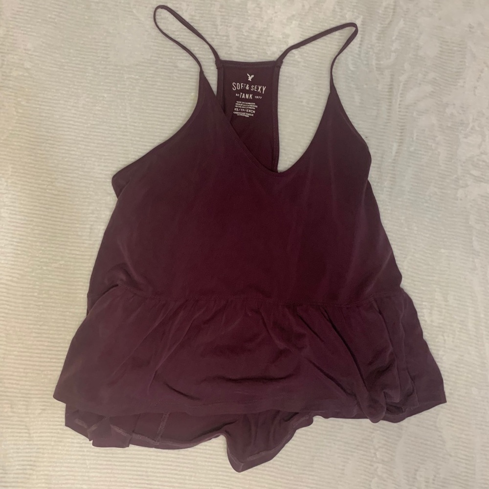 Maroon/burgundy tank top